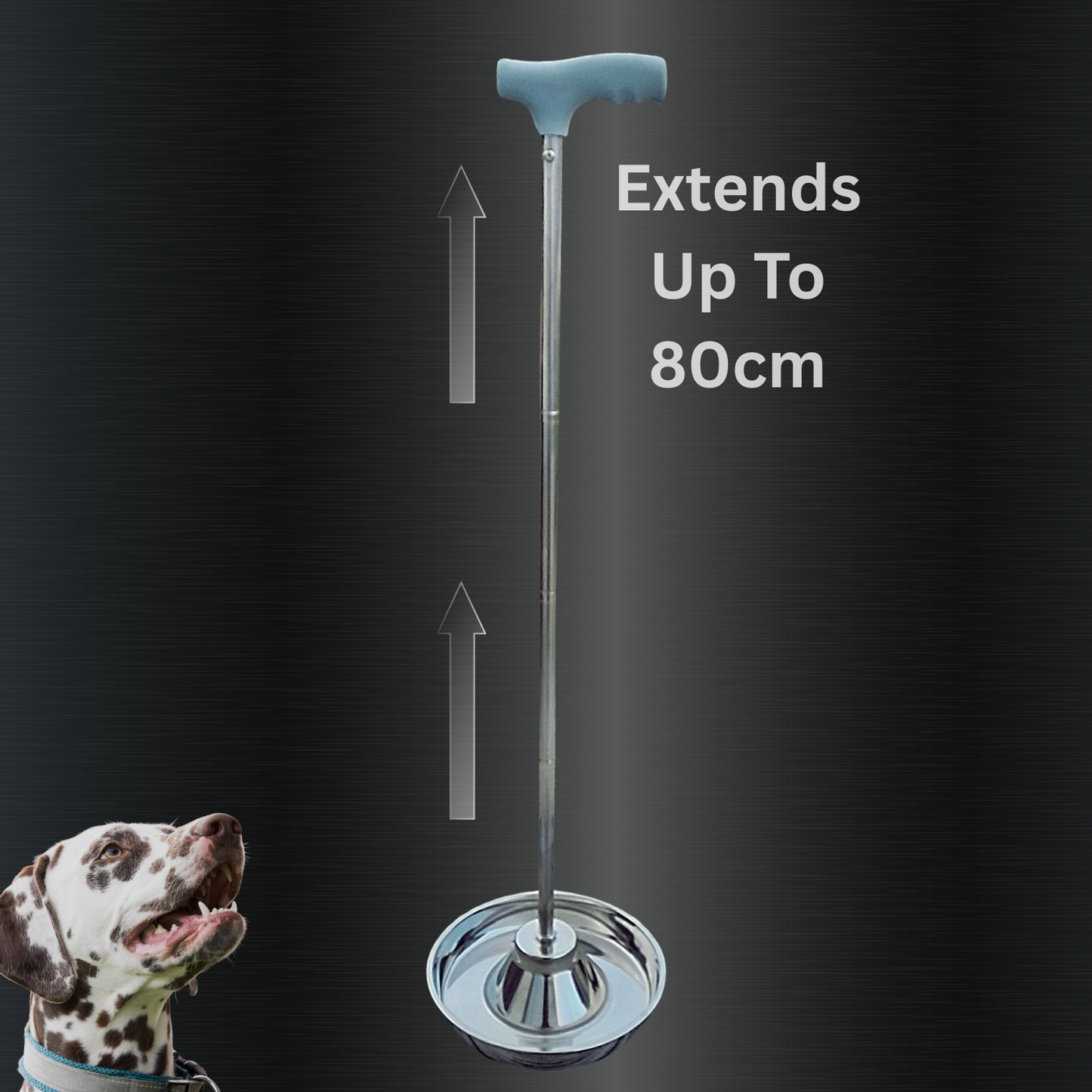 No-Bend Dog or cat Water/Food bowl with Extendable Handle, 'SMALL' size.